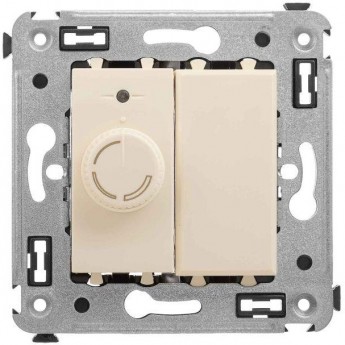 Диммер в стену DKC СП поворотный, "Avanti", "Ванильная дымка"