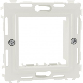 Каркас DKC на 2 модуля (одноместный), белый, RAL 9016