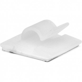 Клипса самоклеящаяся DKC 18.5х18.5 для круглого кабеля белая (уп.100шт) 25430SR