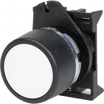 Кнопка DKC плоская без фиксации, белая