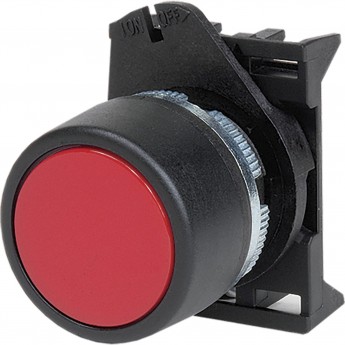 Кнопка DKC плоская без фиксации, красная