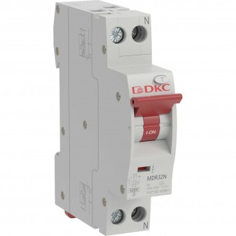 Компактный автоматический выключатель дифференциального тока DKC YON max типа MDR, 1P+N, 30mA, 32A, хар-ка C, 6kA, тип А Компактный автоматический выключатель дифференциального тока DKC YON max типа MDR, 1P+N, 30mA, 32A, хар-ка C, 6kA, тип А