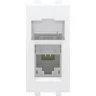 Компьютерная розетка RJ-45 DKC "AVANTI" модульная, кат.6 "Белое облако" 4400291