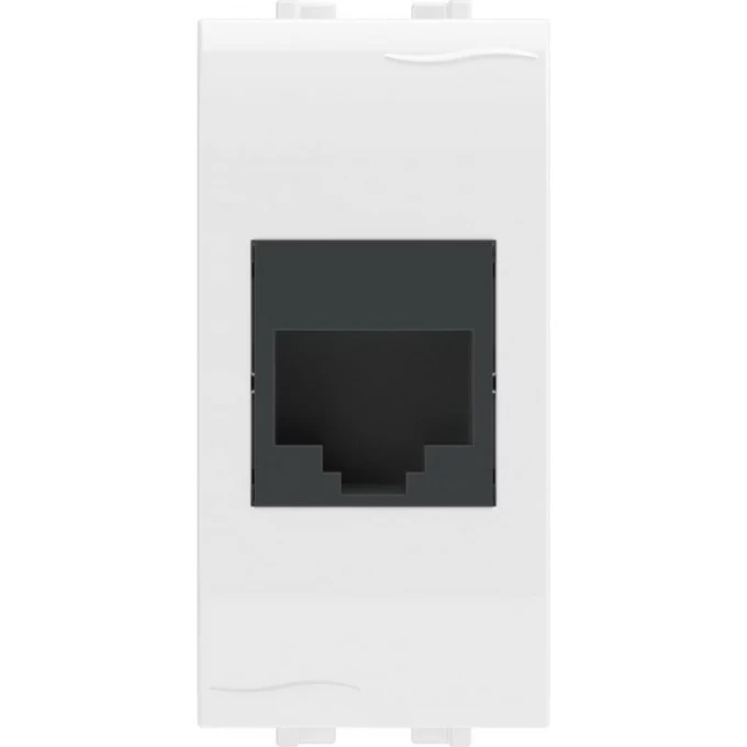Компьютерная розетка RJ45 DKC "BRAVA" кат.5e, белая, 1 модуль 76654B Компьютерная розетка RJ45 DKC "BRAVA" кат.5e, белая, 1 модуль 76654B