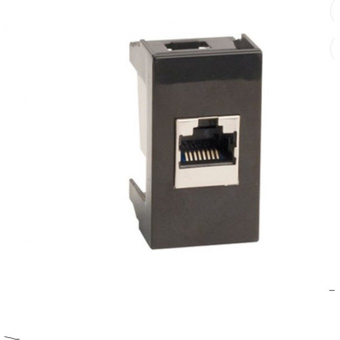 Компьютерная розетка RJ45 DKC VIVA кат.5E, 1 мод.,черн 45238 Компьютерная розетка RJ45 DKC VIVA кат.5E, 1 мод.,черн 45238