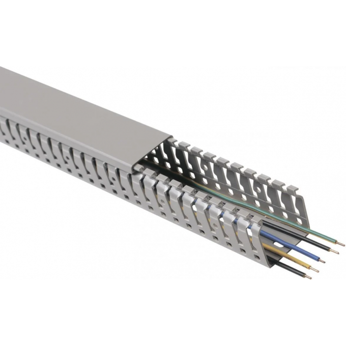 Короб перфорированный DKC RL75 15x40 серый QUADRO 00674RL