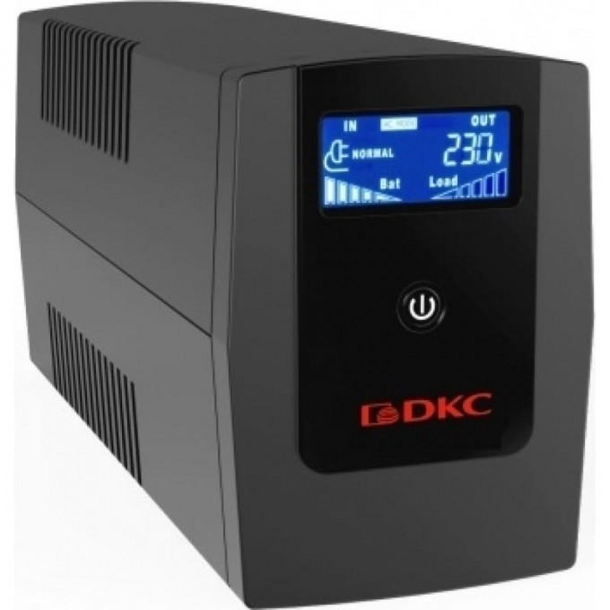 Линейно-интерактивный ИБП DKC серии INFO LCD, 600 ВА/360 Вт, 1/1, 3xIEC C13, USB + RJ45, LCD, 1x7Aч INFOLCD600I Линейно-интерактивный ИБП DKC серии INFO LCD, 600 ВА/360 Вт, 1/1, 3xIEC C13, USB + RJ45, LCD, 1x7Aч INFOLCD600I