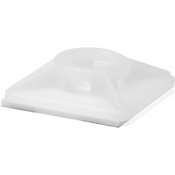 Монтажная база двойная самоклеящаяся DKC 19x19 (спец.состав), белая для хомутов шириной до 3,6мм