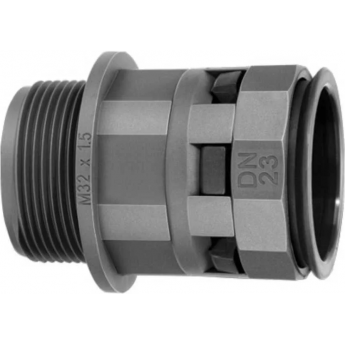 Монтажный комплект DKC муфта труба-коробка DN 17 мм, М20х1,5, полиамид, цвет черный