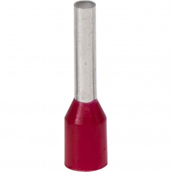 Наконечник-гильза DKC 1-8мм с изолированным фланцем, красный