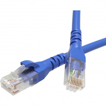 Патч-корд неэкранированный DKC CAT5E U/UTP 4х2 LSZH синий 1м