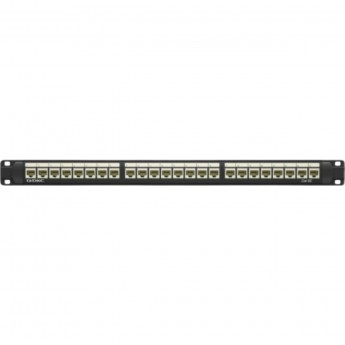 Патч-панель DKC 19'', 1U, CAT5E, 24 модуля RJ45, неэкранированная