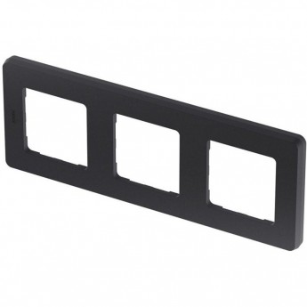 Рамка DKC на 2+2+2 модуля (трехместная), черная