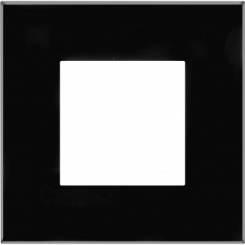 Рамка DKC "Avanti", "Черный квадрат", 1 пост (2 модуля)