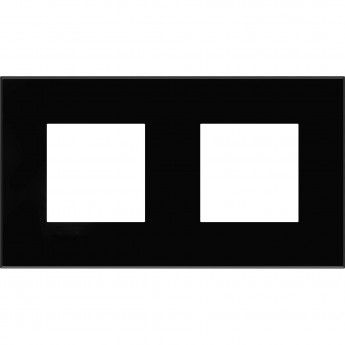 Рамка DKC "Avanti", "Черный квадрат", 2 поста (4 модуля)