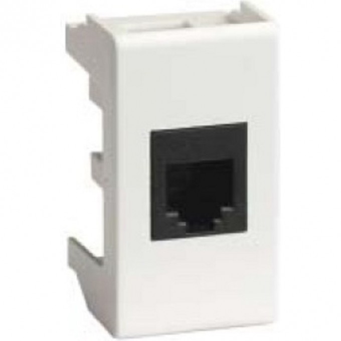 Телефонная розетка RJ12 DKC VIVA 6P6C, белая, 1мод 45018 Телефонная розетка RJ12 DKC VIVA 6P6C, белая, 1мод 45018