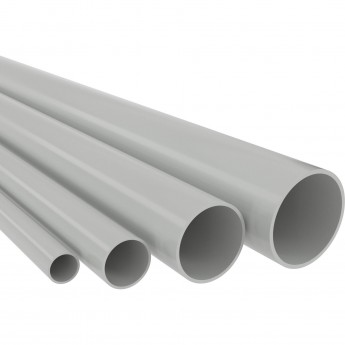 Труба DKC ПВХ жёсткая атмосферостойкая д.63мм, тяжёлая, 3м, серый