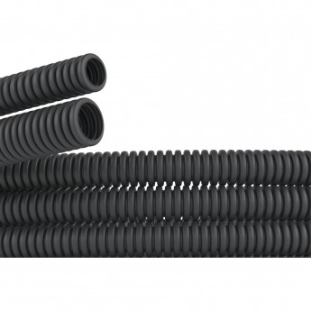 Труба гофрированная DKC ПНД 25 мм без протяжки легкая черная (50м)