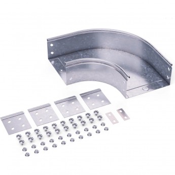 Угол CPO горизонтальный DKC 90° 100х80 с крепежными элементами и соединительными пластинами