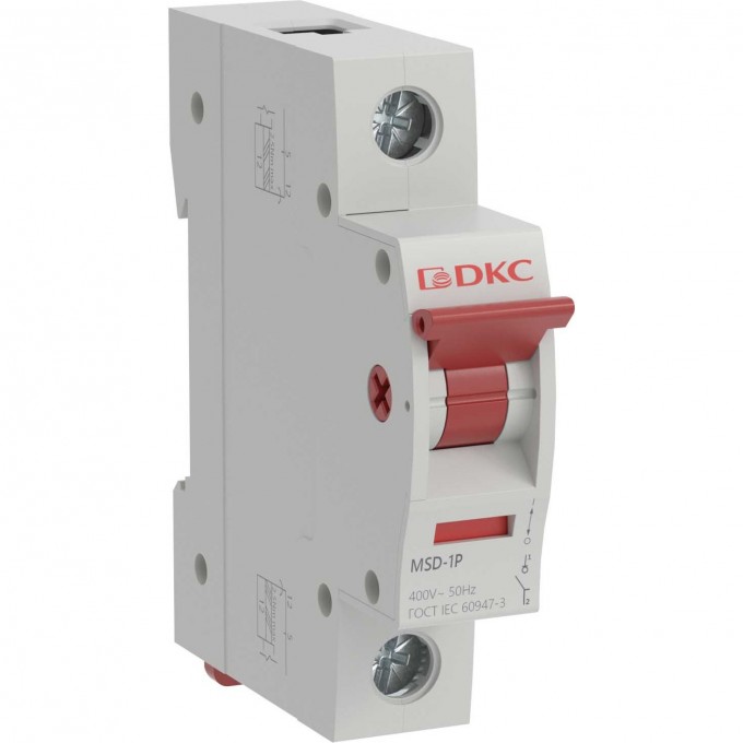 Выключатель нагрузки DKC 40A MSD-1P40 Выключатель нагрузки DKC 40A MSD-1P40